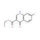 7-Fluoro-4-hydroxy-quinoline-3-carboxylic acid ethyl ester (CAS 26892-97-7) - chemical structure image