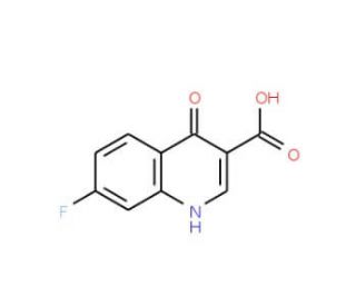 7-Fluoro-4-hydroxyquinoline-3-carboxylic acid (CAS 63463-20-7) - chemical structure image