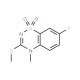 7-Fluoro-4-methyl-3-methylthio-4H-1,2,4-benzothiadiazin-1,1-dioxide - chemical structure image