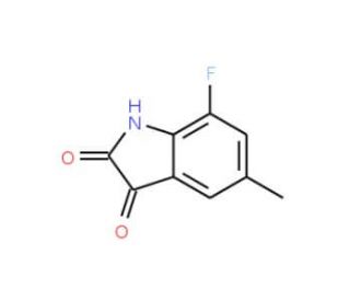 7-fluoro-5-methyl-1H-indole-2,3-dione (CAS 442910-92-1) - chemical structure image