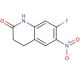 7-fluoro-6-nitro-1,2,3,4-tetrahydroquinolin-2-one - chemical structure image
