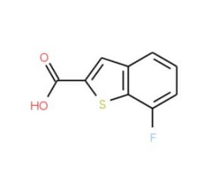 7-Fluorobenzo[b]thiophene-2-carboxylic acid (CAS 550998-67-9) - chemical structure image