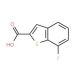 7-Fluorobenzo[b]thiophene-2-carboxylic acid (CAS 550998-67-9) - chemical structure image