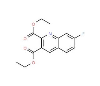 7-Fluoroquinoline-2,3-dicarboxylic acid diethyl ester (CAS 948290-82-2) - chemical structure image