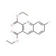 7-Fluoroquinoline-2,3-dicarboxylic acid diethyl ester (CAS 948290-82-2) - chemical structure image