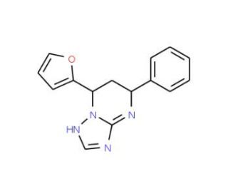 7-Furan-2-yl-5-phenyl-4,5,6,7-tetrahydro-[1,2,4]triazolo[1,5-a]pyrimidine - chemical structure image