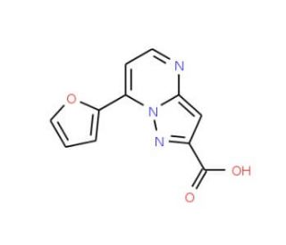 7-Furan-2-yl-pyrazolo[1,5-a]pyrimidine-2-carboxylic acid - chemical structure image