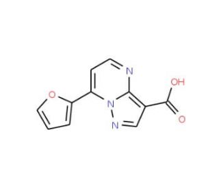 7-Furan-2-yl-pyrazolo[1,5-a]pyrimidine-3-carboxylic acid - chemical structure image