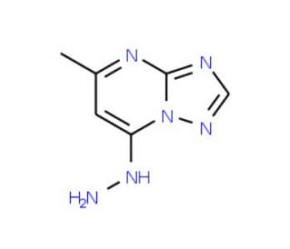 7-hydrazino-5-methyl[1,2,4]triazolo[1,5-a]pyrimidine (CAS 37140-08-2) - chemical structure image