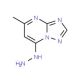 7-hydrazino-5-methyl[1,2,4]triazolo[1,5-a]pyrimidine (CAS 37140-08-2) - chemical structure image