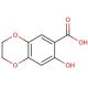 7-Hydroxy-1,4-benzodioxan-6-carboxylic acid - chemical structure image