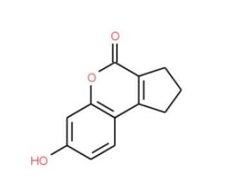 7-Hydroxy-2,3-dihydro-1H-cyclopenta[c]chromen-4-one (CAS 21260-41-3) - chemical structure image