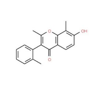 7-Hydroxy-2,8-dimethyl-3-o-tolyl-chromen-4-one - chemical structure image
