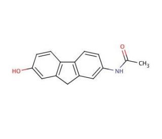 7-Hydroxy-2-acetylaminofluorene (CAS 363-49-5) - chemical structure image