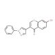 7-Hydroxy-3-(1-phenyl-1H-pyrazol-4-yl)-chromen-4-one (CAS 61034-11-5) - chemical structure image