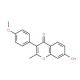 7-hydroxy-3-(4-methoxyphenyl)-2-methyl-4H-chromen-4-one (CAS 13004-42-7) - chemical structure image