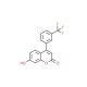 7-Hydroxy-4-(3-trifluoromethylphenyl)coumarin (CAS 386704-09-2) - chemical structure image