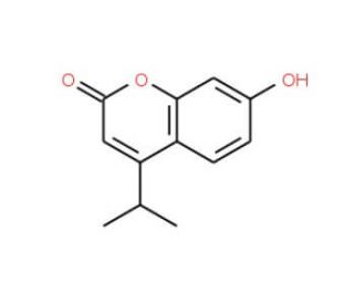 7-Hydroxy-4-isopropyl-chromen-2-one (CAS 23251-28-7) - chemical structure image