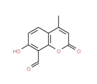 7-Hydroxy-4-methyl-2-oxo-2H-chromene-8-carbaldehyde (CAS 14003-96-4) - chemical structure image
