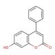 7-Hydroxy-4-phenylcoumarin (CAS 2555-30-8) - chemical structure image