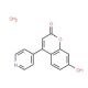 7-Hydroxy-4-(pyridin-4-yl)coumarin monohydrate (CAS 386704-08-1) - chemical structure image