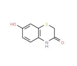 7-Hydroxy-4H-benzo[1,4]thiazin-3-one (CAS 91375-75-6) - chemical structure image