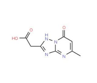 (7-Hydroxy-5-methyl-[1,2,4]triazolo-[1,5-a]pyrimidin-2-yl)-acetic acid (CAS 99951-00-5) - chemical structure image