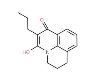 7-Hydroxy-6-propyl-2,3-dihydro-1H,5H-pyrido[3,2,1-ij]quinolin-5-one - chemical structure image