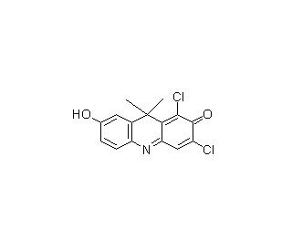 7-hydroxy-9H-(1,3-dichloro-9,9-dimethylacridin-2-one) (CAS 118290-05-4) - chemical structure image 
