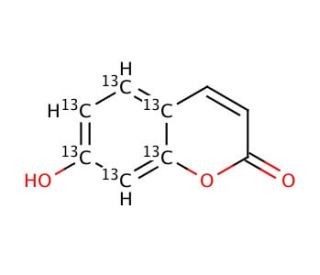 7-Hydroxy Coumarin-13C6 (CAS 1189992-05-9) - chemical structure image