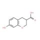 7-hydroxychromane-3-carboxylic acid - chemical structure image