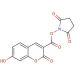 7-Hydroxycoumarin-3-carboxylic acid N-succinimidyl ester (CAS 134471-24-2) - chemical structure image
