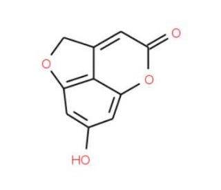 7-Hydroxyfuro[4,3,2-de]chromen-4(2H)-one (CAS 111507-77-8) - chemical structure image