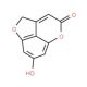 7-Hydroxyfuro[4,3,2-de]chromen-4(2H)-one (CAS 111507-77-8) - chemical structure image
