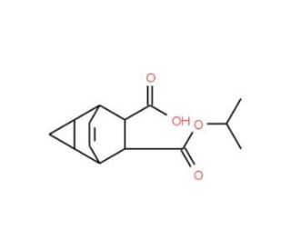 7-(isopropoxycarbonyl)tricyclo[3.2.2.0~2,4~]non-8-ene-6-carboxylic acid - chemical structure image