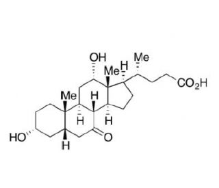 7-Keto-3&alpha;,12-&alpha;-dihydroxycholanic Acid (CAS 911-40-0) - chemical structure image