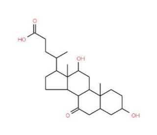 7-Keto-3&alpha;,12&alpha;-dihydroxy-5&alpha;-cholanic Acid - chemical structure image