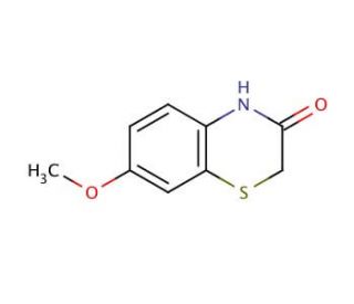 7-Methoxy-1,4-benzothiazin-3(4H)-one (CAS 22726-30-3) - chemical structure image