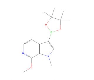 7-Methoxy-1-methyl-3-(4,4,5,5-tetramethyl-1,3,2-dioxaborolan-2-yl)-1H-pyrrolo[2,3-c]pyridine (CAS 1627713-58-9) - chemical st
