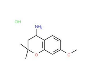 7-Methoxy-2,2-dimethyl-chroman-4-ylaminehydrochloride - chemical structure image