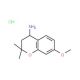 7-Methoxy-2,2-dimethyl-chroman-4-ylaminehydrochloride - chemical structure image