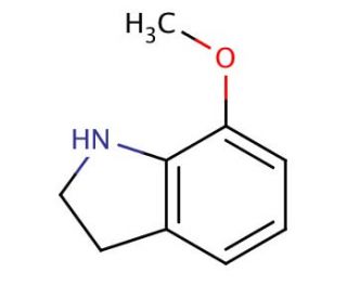 7-Methoxy-2,3-dihydro-1H-indole (CAS 334986-99-1) - chemical structure image