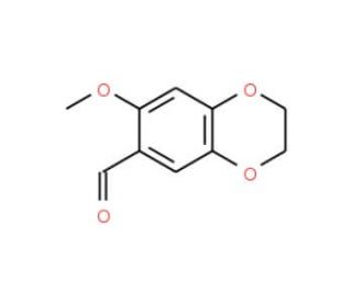 7-Methoxy-2,3-dihydro-benzo[1,4]dioxine-6-carbaldehyde (CAS 116757-66-5) - chemical structure image