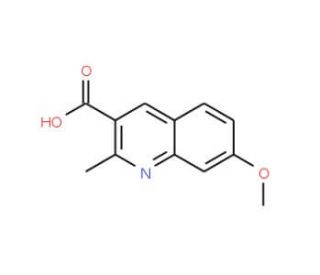 7-methoxy-2-methylquinoline-3-carboxylic acid (CAS 470702-34-2) - chemical structure image