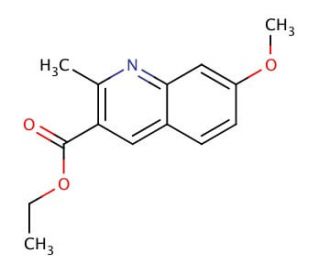 7-Methoxy-2-methylquinoline-3-carboxylic acid ethyl ester (CAS 86210-91-5) - chemical structure image