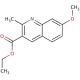 7-Methoxy-2-methylquinoline-3-carboxylic acid ethyl ester (CAS 86210-91-5) - chemical structure image