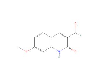 7-Methoxy-2-oxo-1,2-dihydro-3-quinolinecarbaldehyde (CAS 101382-55-2) - chemical structure image