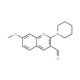 7-Methoxy-2-piperidin-1-yl-quinoline-3-carbaldehyde - chemical structure image