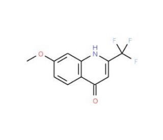 7-Methoxy-2-(trifluoromethyl)quinolin-4-ol (CAS 41192-85-2) - chemical structure image