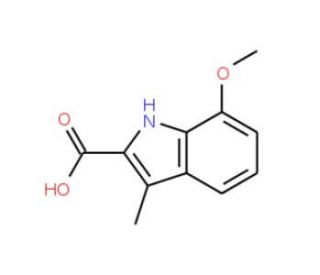 7-Methoxy-3-methyl-1H-indole-2-carboxylic acid - chemical structure image